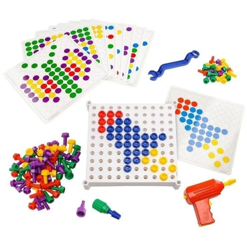 Educational Insights Design & Drill Activity Center Montessori Learning STEM Toy